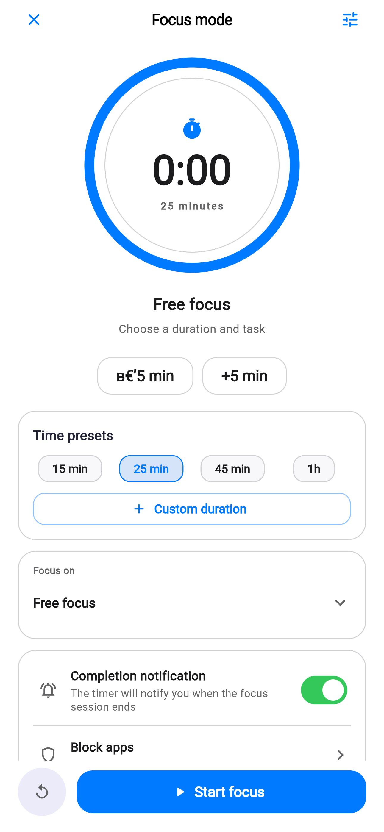 Live Activity keeps the current focus visible while the main app remains closed.